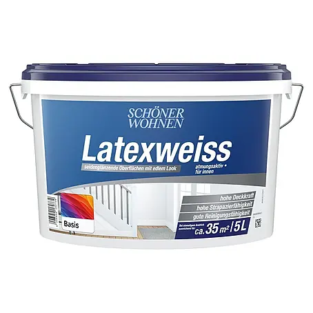 SCHÖNER WOHNEN-Farbe Mix Latexfarbe Latexweiß zum Mischen lassen