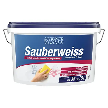 SCHÖNER WOHNEN-Farbe  Wandfarbe Sauberweiß