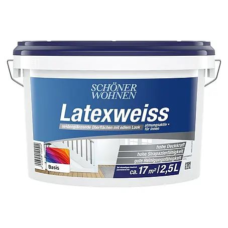 SCHÖNER WOHNEN-Farbe Mix Latexfarbe Latexweiß zum Mischen lassen