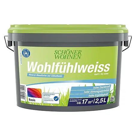 SCHÖNER WOHNEN-Farbe Mix Wandfarbe Wohlfühlweiß zum Mischen lassen