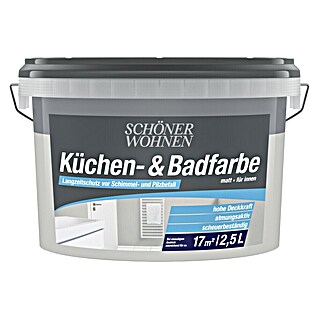 SCHÖNER WOHNEN-Farbe Bad- & Küchenfarbe (Pearl, 2,5 l, Matt)
