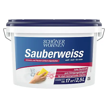 SCHÖNER WOHNEN-Farbe  Wandfarbe Sauberweiß