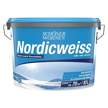 SCHÖNER WOHNEN-Farbe  Wandfarbe Nordicweiß