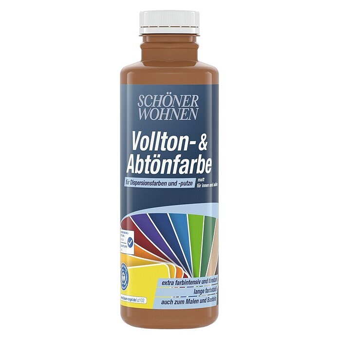 Schöner Wohnen Vollton- & Abtönfarbe (Karamellbraun, 500 ml, Matt)