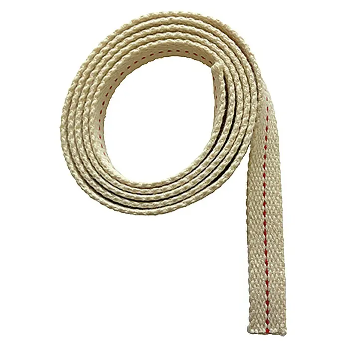 Ersatzdocht - Länge: 10 cm - Ein gerollter Docht für Öllampen, ideal für traditionelle Beleuchtung. Das beigefarbene Baumwollmaterial sorgt für eine gleichmäßige und saubere Verbrennung.