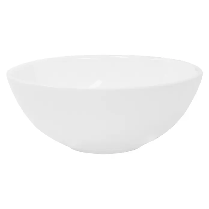 LuxeBath Waschbecken Keramik in Weiß glänzend Ø 28x11,6cm Runde Waschtisch -  - Weiße Keramikschale mit glatter Oberfläche zum Servieren.
