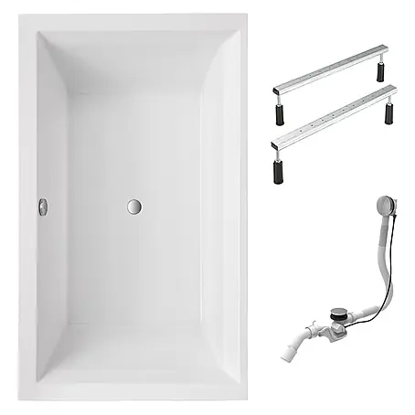 Interpromo  Badewanne Mare inkl. Fußgestell 190 x 120 x 65