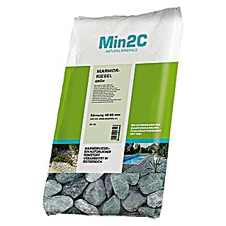 Min2C Ukrasni kamenčići (Alpski zelene boje, Granulacija: 40 mm - 60 mm, 25 kg)