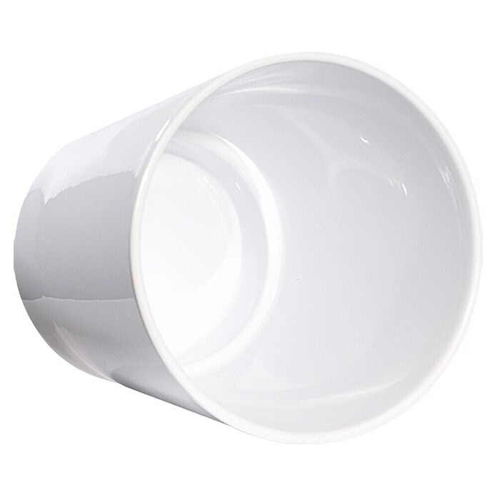 Soendgen Keramik Lonec za orhideje Merina  (Zunanje dimenzije (Ø x V): 13 x 15 cm, Keramika, Bele barve, Sijaj) | 8450 - Übertoepfe Keramik | IAKA - Gefäße Indoor | IAK - Gefässe,Deko outdoor, Zeitschriften | IA - Gartenhartware | I - Stadtgarten | BAUHAUS