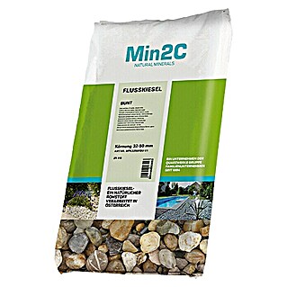 Min2C Dekorativni riječni kamen (Više boja, 32 mm - 50 mm, 25 kg)