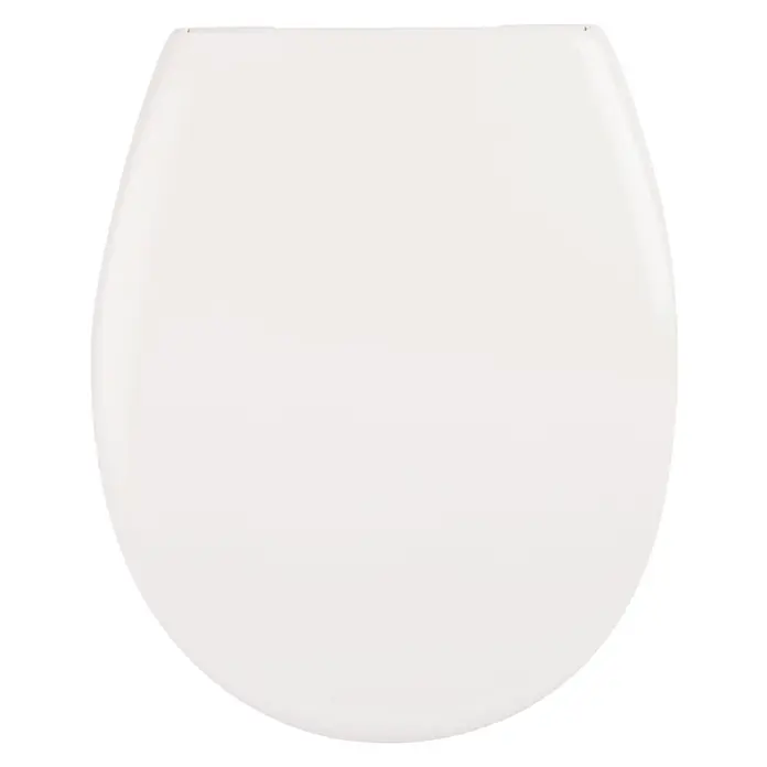 Calmwaters WC-Sitz Original - Duroplast, Weiß, Mit Absenkautomatik - Weißer ovaler Toilettensitz mit glatter Oberfläche.