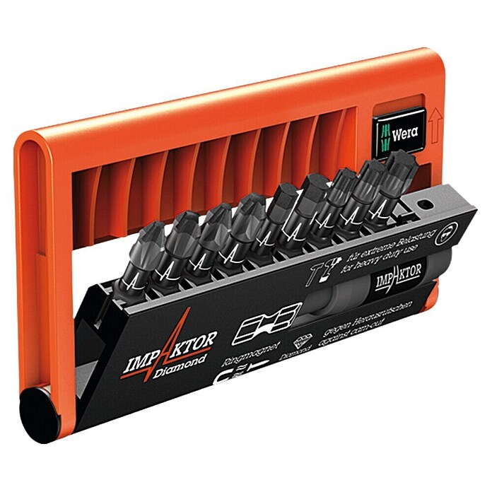 Wera Premium Plus Bitset 8740 Impaktor (10-delig, Diamant gecoat)