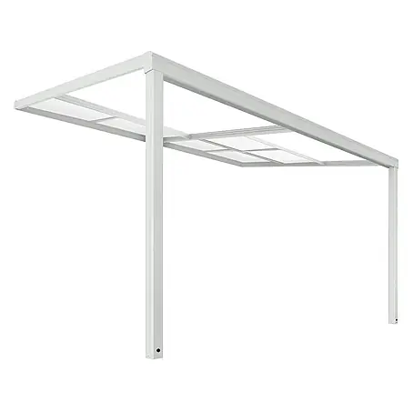 Home Deluxe Terrassenüberdachung SOLIS DELUXE Weiß 390 x 295 x 233 / 272 cm