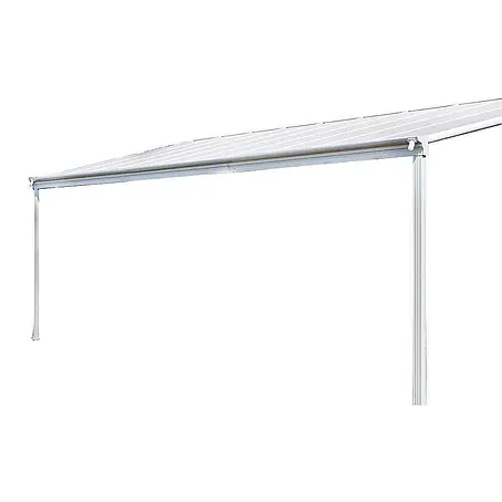 HOME DELUXE - Terrassenüberdachung SOLIS | Farbe: Weiß, Größe: 312 / 320 x 300 / 303 x 278 / 226 cm