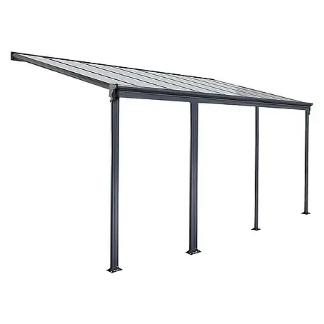 HOME DELUXE - Terrassenüberdachung SOLIS | Farbe: Grau, Größe: 625 / 618 x 303 / 300 x 278 / 226 cm