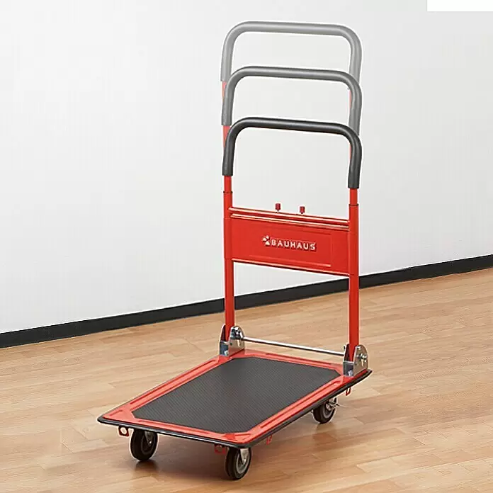 BAUHAUS Plattformwagen - Höhenverstellung: 87 cm - 105 cm, Stahl, 300 kg, Klappbar