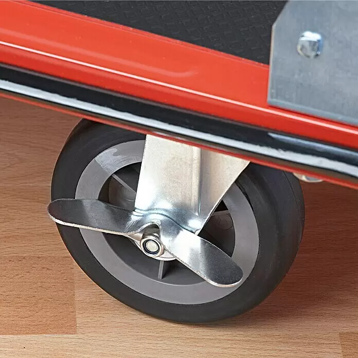 BAUHAUS Plattformwagen - Höhenverstellung: 87 cm - 105 cm, Stahl, 300 kg, Klappbar