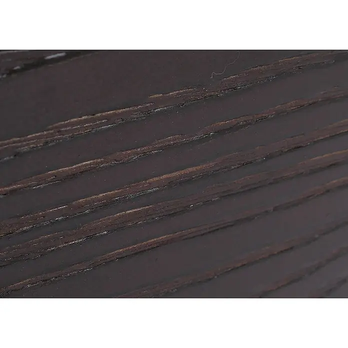 Mendler Kommode HWC-Q66 - L x B x H: 120 x 40 x 60 cm, Schwarz, Anzahl Schubladen: 4 Stk. - Dunkelbraunes Holz mit strukturierter Oberfläche und markanten, leicht helleren diagonalen Maserungslinien.