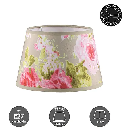 Home Sweet Home  Lampenschirm Blumen