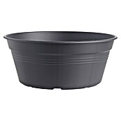 Elho Green Basics Okrogel lonec za rastline  (Zunanje dimenzije (Ø x V): 33 x 14 cm, Plastika, Črne barve) | 8444 - Kunststoff Pflanzgefäße | IAKB - Gefäße Outdoor | IAK - Gefässe,Deko outdoor, Zeitschriften | IA - Gartenhartware | I - Stadtgarten | BAUHAUS
