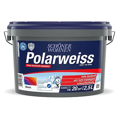 SCHÖNER WOHNEN-Farbe Mix Wandfarbe Polarweiß zum Mischen lassen