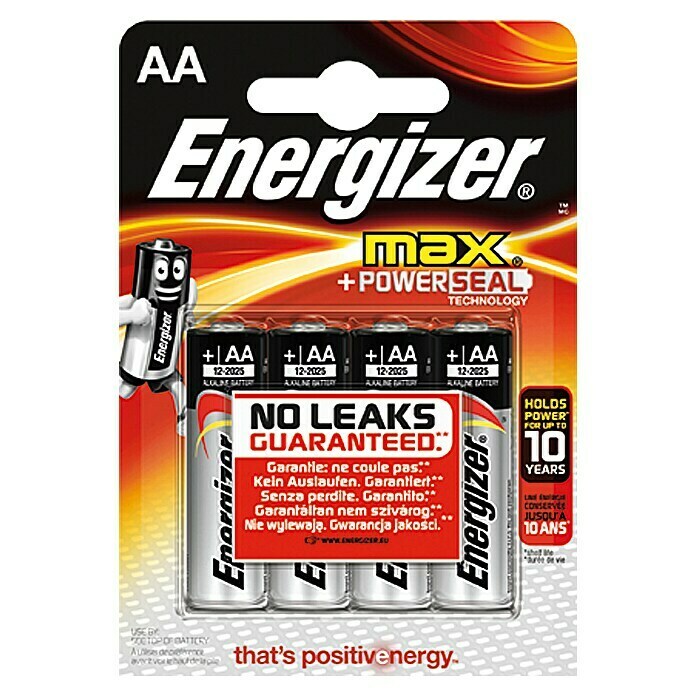 Energizer Baterije Max (Mignon AA, 1,5 V, 4 kom)