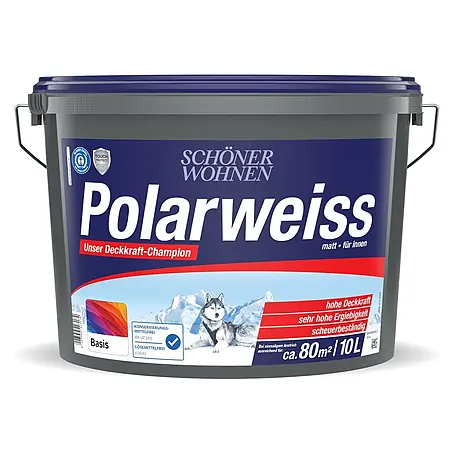 SCHÖNER WOHNEN-Farbe Mix Wandfarbe Polarweiß zum Mischen lassen