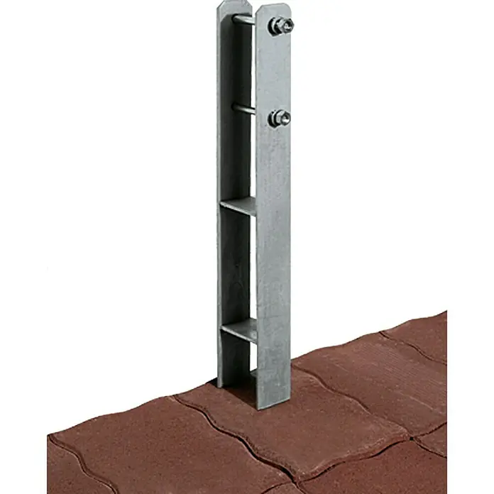 Weka H-Anker - 15 Stk., Passend für: Weka Optima Doppelcarport Gr. 3 - Aufnahmebügel für Schneefanggitter: Robuste Stahlkonstruktion zur sicheren Montage von Schneefanggittern auf Dächern, optimaler Schutz vor Schneelawinen.