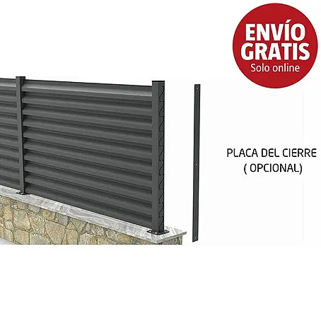 Placa de cierre para valla Ventia
