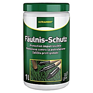 Ultrament Holzschutz Fäulnis-Schutz (Schwarz, 1 l)
