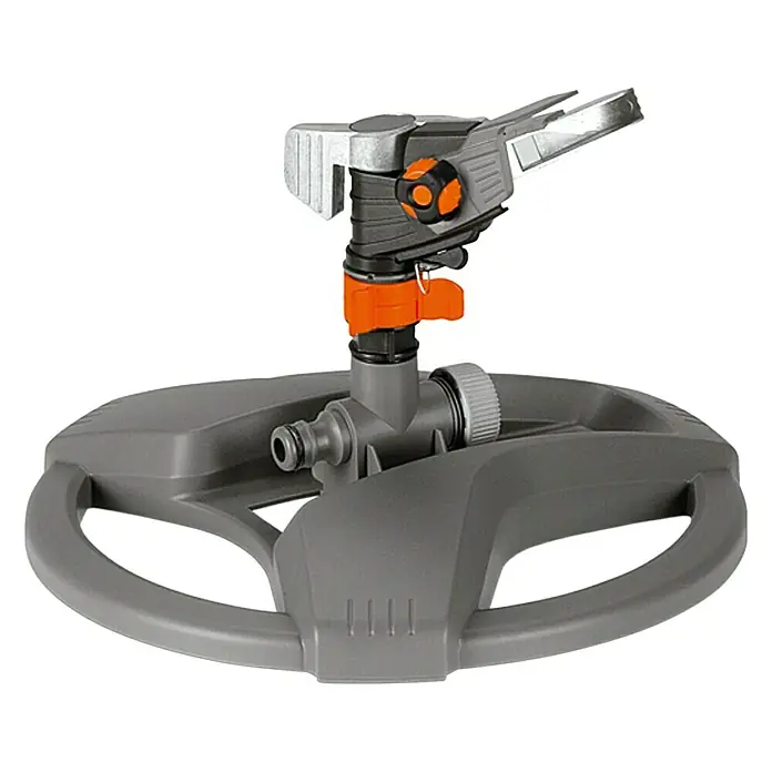 Gardena Impulsregner - 25 ° - 360 °, Metall/Kunststoff, Mit Schlitten - Der GARDENA Regner ist ein hochwertiges Bewässerungssystem für Gärten mit präziser Wassereinstellung und stabiler Basis für optimale Leistung.