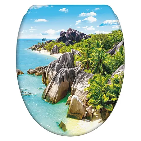 WC-Sitz mit Absenkautomatik & Top Fix Seychellen