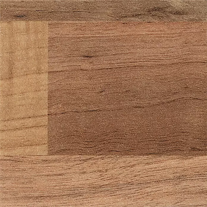 Resopal Copete - Block Board Noche, 60 cm - Superficie de madera marrón con vetas naturales, mostrando secciones más claras y oscuras.