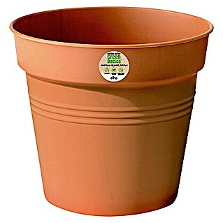 Elho Green Basics Maceta para planta (Diámetro exterior máx.: 40 cm, Plástico, Tono rojo)