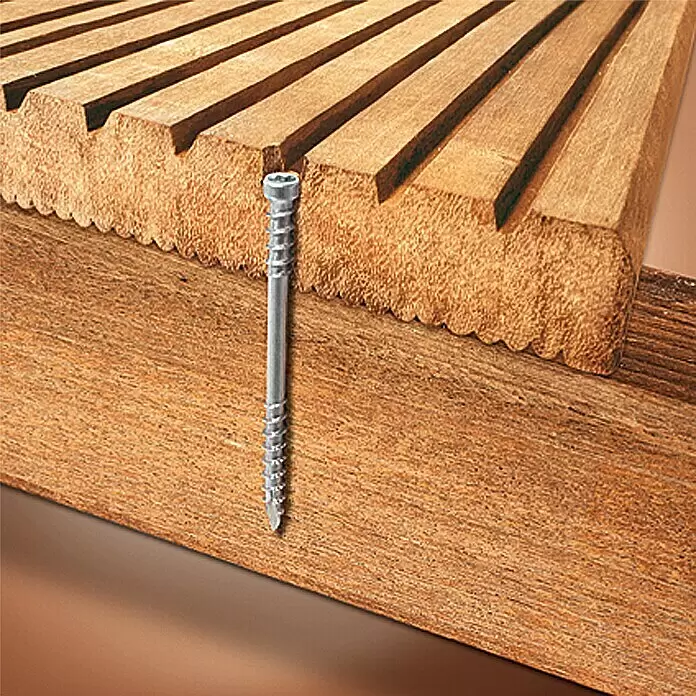 Spax Terrassenschraube T-Star Plus - 5 x 60 mm, Edelstahl rostfrei A2, Brüniert, 200 Stk.