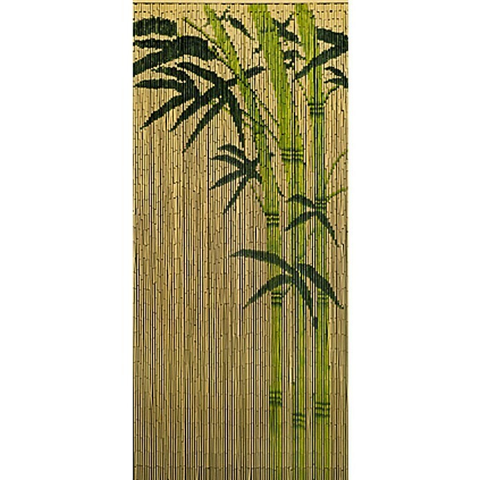 Zavjesa od perli (Bambus smeđa / zelena, 90 x 200 cm)