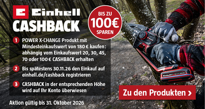 Aktion Einhell Cashback