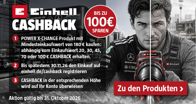 Aktion Einhell Cashback