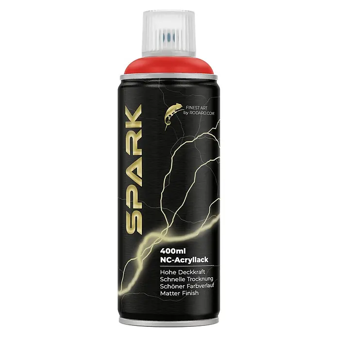 SPARK Sprühfarbe 400ml Matte Farbe Feuerrot - 