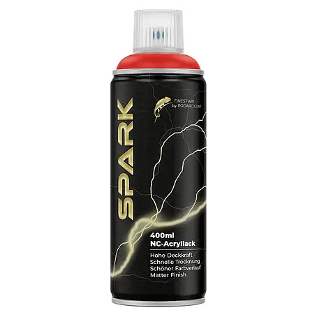 SPARK Sprühfarbe 400ml Matte Farbe Feuerrot