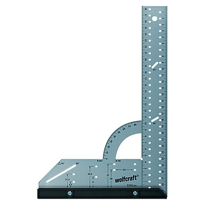 Wolfcraft Universalwinkel300 x 200 mm, 90 °, Wechselbarer Anschlag Front View