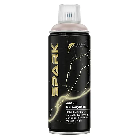 Spark  Farbspray Sprühfarbe 400ml Matte Farbe Terrakotta Pastellgrau