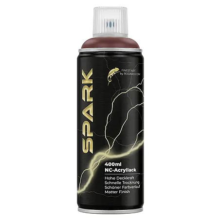 SPARK Sprühfarbe 400ml Matte Farbe Nussbraun