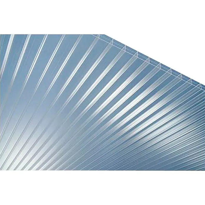 PLEXIGLAS® Acrylglas-Stegplatte - 250 cm x 98 cm x 16 mm, Acrylglas (PMMA), Hagelbeständig - Polycarbonatplatte mit klarem, mehrwandigem Design für vielseitige Anwendungen im Bauwesen und Heimwerken.