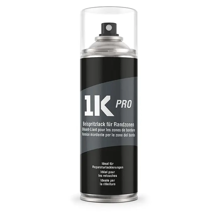 1K Pro Farbspray Spraydose 400ml Beispritzlack für Randzonen transparent - Beispritzlack für Randzonen transparent, Sprühdose