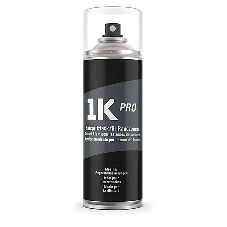 1K Pro  Farbspray Spraydose 400ml Beispritzlack für Randzonen transparent