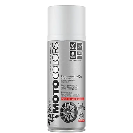 MotoColors  Farbspray MotoSpraylack Ralley 400ml Sprühfarbe Weiss Matt