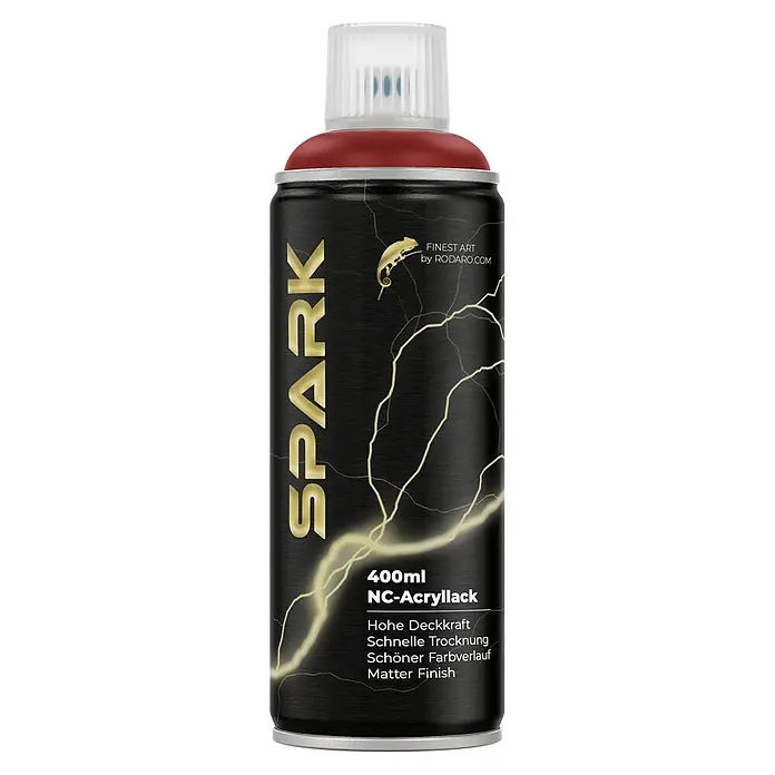 SPARK Sprühfarbe 400ml Matte Farbe Rubinrot - 