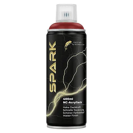 SPARK Sprühfarbe 400ml Matte Farbe Rubinrot