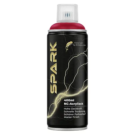 SPARK Sprühfarbe 400ml Matte Farbe Kirschrot